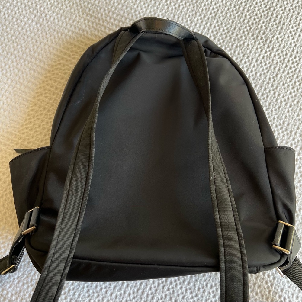 GUC Kate Spade Large Dawn Backpack | Black Nylon w/ Gold Hardware | Light Wear - Picture 2 of 11